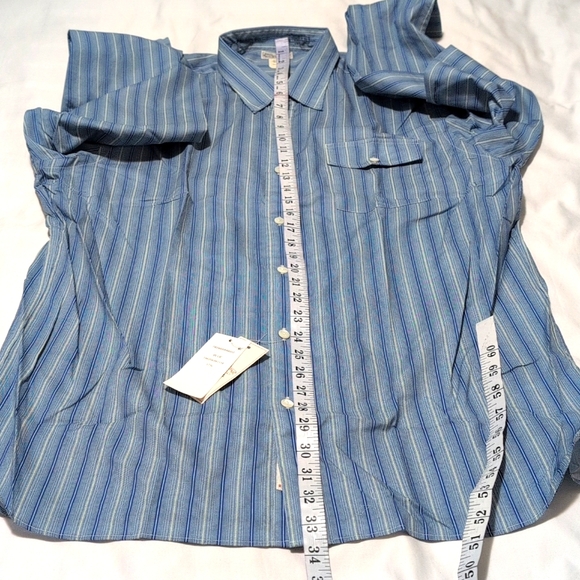 Ralph Lauren Double RL Blue and White Striped Shirt - Picture 8 of 14
